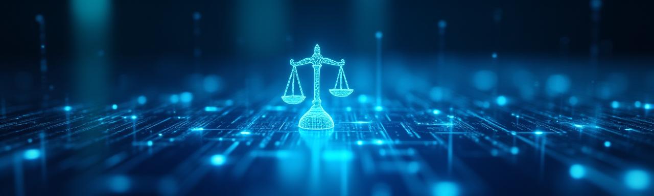 Concetto di conformità legale e tecnologia AI